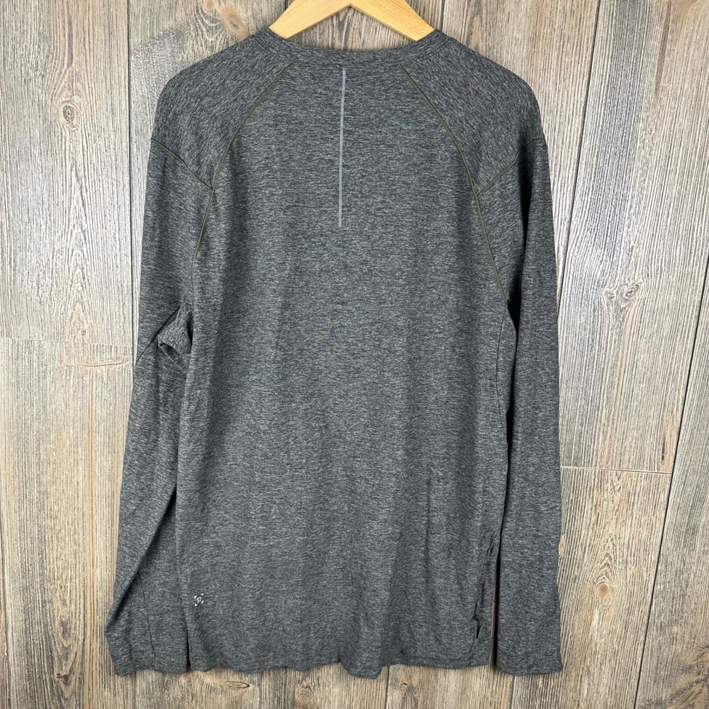 Lululemon Surge Warm Long Sleeve Crewneck Sweatshirt Green Size XL Athletic - Picture 4 of 7